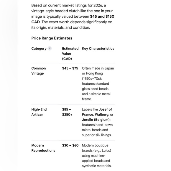 ✅Vintage Beaded Clutch in Gold, Silver & Cream with Teal Accents - Picture 4 of 15